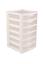 Комод-органайзер пластиковий з 6 вузькими висувними лотками Heidrun Professional, 40х38х61 см, білий (1534) - мініатюра 1