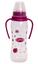Пляшечка для годування Lindo, вигнута з ручками, 250 мл, фіолетовий (Li 147 фиол) - мініатюра 1