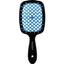 Щетка для волос Janeke Small Superbrush, 17,5x7x3 см, черная с синим - миниатюра 1