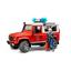 Пожежний джип Bruder Land Rover Defender з фігуркою пожежного, 28 см (02596) - мініатюра 1