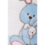 Детский плед в кроватку Karaca Home Honey Bunny pembe, 120х100 см, розовый (2000008481953) - миниатюра 2