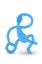Игрушка-прорезыватель Matchstick Monkey Танцующая Обезьянка, 14 см, голубая (MM-DMT-007) - миниатюра 2