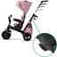 Трехколесный велосипед Kinderkraft Easytwist Mauvelous Pink розовый 00-00176377) - миниатюра 5