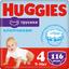 Подгузники-трусики Huggies для мальчиков 4 (9-14 кг) 116 шт. - миниатюра 1