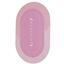 Коврик суперпоглащающий в ванную Stenson 80x50 см овальный розовый (26285) - миниатюра 2