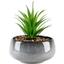 Горшок с искусственным растением МВМ My Home, 19 см, серый (DH-FLOWERS-19 GREEN/GRAY) - миниатюра 1