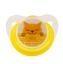 Пустышка латексная Baby Team, ортодонтическая, 0+ мес., желтый (3200_кот) - миниатюра 1