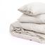 Комплект постельного белья MirSon Natural Linen Jasmine лен полуторный евро бежево-серый (2200008269043) - миниатюра 2