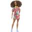 Кукла Barbie Модница в ярком платье-футболке, 30 см (HPF77) - миниатюра 3