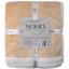 Одеяло Soho Plush hugs Beige флисовое, 220х200 см, бежевое с белым (1225К) - миниатюра 3
