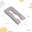 Подушка Ideia П-образная для беременных и отдыха, 140x75x20 см, светло-серая (8-33724 сірий/св.сірий) - миниатюра 2