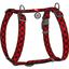 Шлея для собак Waudog Nylon Шотландка червона, H-подібна, анатомічна, S (30-40х30-50х1,5 см), червоний (5601) - мініатюра 1