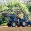 Дитячий трактор на педалях Falk 3090M, з причепом та переднім ковшем, синій - мініатюра 4