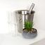 Горшок с искусственным растением МВМ My Home, 19 см, серый (DH-FLOWERS-19 GREEN/GRAY) - миниатюра 3