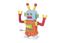 Масса для лепки Paulinda Super Dough Robot, оранжевый (PL-081178-3) - миниатюра 2