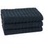 Рушник для ніг Maisonette Rainbow, 60х60 см, чорний (8699965100102) - мініатюра 1