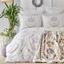 Набор постельное белье с пледом Karaca Home Estella lila, евро, лиловый, 5 предметов (svt-2000022265263) - миниатюра 1