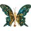 Ялинкова прикраса Lefard Метелик, 7х9 см, бірюзовий (66-180) - мініатюра 1