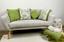 Наволочка в'язана Прованс Sweet home, 45х45 см, бежева із зеленим (28457) - мініатюра 3