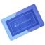 Коврик суперпоглащающий в ванную Stenson 80x50 см прямоугольный фиолетово-синий (26278) - миниатюра 2