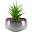 Горщик зі штучною рослиною МВМ My Home, 19 см, сірий (DH-FLOWERS-19 GREEN/GRAY) - мініатюра 1