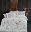 Комплект постельного белья Dantela Vita Huma krem сатин с вышивкой евро кремовый (svt-2000022294812) - миниатюра 1