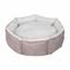 Лежак для тварин Milord Cupcake, круглий, сірий, розмір L (VR07//3534) - мініатюра 1