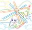 Чарівна розмальовка Кристал Бук Літаки та гелікоптери, із секретом, 8 сторінок (F00027825) - мініатюра 3