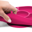 Силіконова тарілка на присосці з ложкою BBluv, рожевий (B0153-P) - мініатюра 3