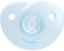 Пустышка силиконовая Philips Avent Soothie для новорожденных, 0-6 месяцев, голубой, 2 шт. (SCF099/21) - миниатюра 4
