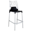Барный стул Papatya X-Treme Ego-Rock, черный с белым (4820128120345) - миниатюра 1