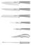 Набір ножів Maxmark, 8 предметів, сріблястий (MK-K04) - мініатюра 2