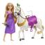 Игровой набор с куклой Disney Princess Рапунцель Принцесса с верным другом Максимусом, 27 см (HLW23) - миниатюра 1