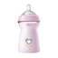 Бутылочка для кормления Chicco Natural Feeling, Color, c силиконовой соской, 330 мл, розовый (81335.10) - миниатюра 1