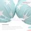 Подушка для беременных и кормления Papaella Звезды, 190х30 см, ментоловый (8-31885) - миниатюра 6