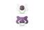 Пустышка силиконовая Suavinex Котик, 4-18 мес., ночная, фиолетовый, 2 шт. (307009) - миниатюра 1