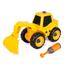 Трактор с экскаваторной установкой Kaile Toys, желтый (KL702-1) - миниатюра 1