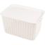 Універсальний пластиковий кошик Supretto для білизни з кришкою білий 20 л (82970001) - мініатюра 1
