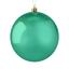 Рождественский шар 10 см зеленый 4 шт. (681-053) - миниатюра 1