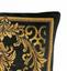 Подушка декоративна Прованс Baroque-3, 45х45 см, чорний із золотим (25624) - мініатюра 3