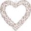 Декоративное украшение Yes! Fun Сердце 20 см ротанговое серебряное(974246) - миниатюра 1