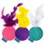Іграшка для котів Barksi М'яч з дзвіночком 5 см фіолетова - мініатюра 4