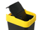 Відро для сміття з кришкою Heidrun Refuse, 60 л, чорний із жовтим (1345) - мініатюра 5