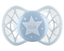 Силиконовая ортодонтическая пустышка Nuvita Air55 Cool Star, 0+ мес., голубой (NV7064BS) - миниатюра 1
