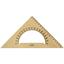 Трикутник Треугольник Koh-i-Noor 45/177 з транспортиром димчастий (745640) - мініатюра 1