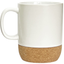 Чашка керамічна МВМ My Home з підставкою, 320 мл, біла (KP-14 WHITE) - мініатюра 1