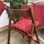 Подушка на стілець Прованс, 40х40 см, бордовий (21387) - мініатюра 3