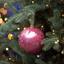 Новорічна іграшка Novogod'ko Куля 8 cм глянцева мармурова рожева (973816) - мініатюра 2