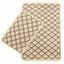Набор ковриков в ванную комнату Izzihome Solo, 60х40, 100х60 см, Krem (2200000544933) - миниатюра 1