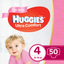 Подгузники для девочек Huggies Ultra Comfort 4 (8-14 кг), 50 шт. - миниатюра 1